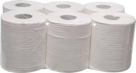 BOBINA PAPEL PEQ  GOFRADO SECAMANO 117M  P 6 UND *